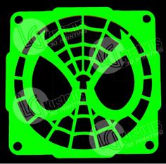 Spiderman 120mm Fan Grill 3D Printer Model