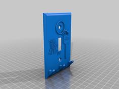 Light Switch Key Hanger 3D Printer Model