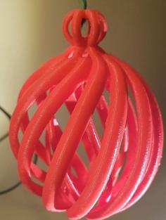 SPIRAL || CHRISTMAS TREE BALL || PALLA DI NATALE A SPIRALE 3D Printer Model