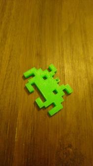 Invader Of Space Keyring. 3D Printer Model