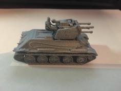 T-34 Flakpanzer (1/100) 3D Printer Model