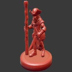 Gnome Wizard Miniature 3D Printer Model