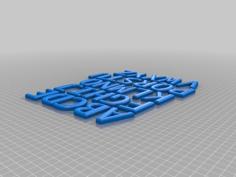 Alphabet1 3D Printer Model