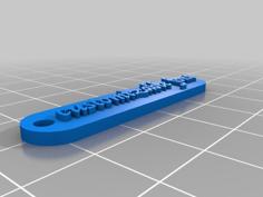 Keychain Customizable (OpenSCAD) 3D Printer Model