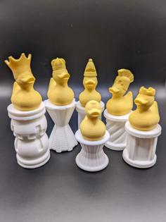 Kid-Safer Duck Chess Set 3D Printer Model