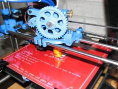 Modified Greg’s X-Carriage With Double Fan Mount 3D Printer Model