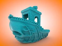 Suportless Ghostship Benchy 3D Printer Model