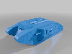 Mark 4 Male Heavy Tank 3D Printer Model