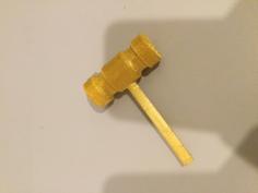 Golden Gavel 3D Printer Model