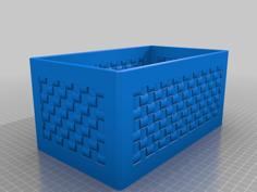 Tray 150 X 250 * 120 Mm2 With A Woven Mesh Structure 3D Printer Model