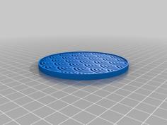 Wavepattern Coaster 3D Printer Model