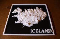 Iceland 3d Map 3D Printer Model