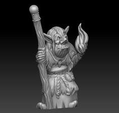 Goblin Mystic – Support Free 3D Printer Model