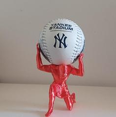 Atlas Holding Baseball Ball 3D Printer Model