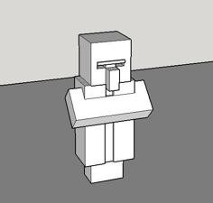 Good Clean Model Of Minecraft Villager 3D Printer Model