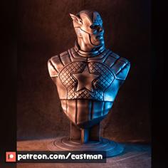 Captain America Bust (fan Art) 3D Printer Model