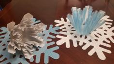 SnowFlake Ornament And Vase 3D Printer Model