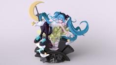 Miku Figurine Re-upload 3D Printer Model