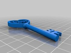 Love Skeleton Key *Updated *Rounded Long Part 3D Printer Model