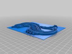 Medieval Dolphin Raised Image 3D Printer Model