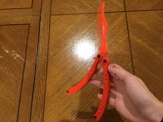 CSGO Butterfly Knife Comb 3D Printer Model