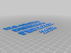 Christmas Calendar Numbers 3D Printer Model