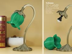 Art Nouveau Lotus Lamp 3D Printer Model