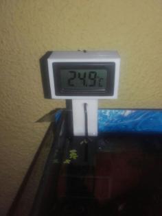 Aquarium Thermometer Mount 3D Printer Model