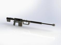 Multiple Parts Sniper Rifle 3D Printer Model