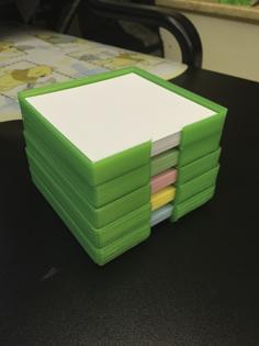 Stackable Post-it Note Holder 3D Printer Model