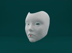 Geisha Robot Mask (Ghost In The Shell) 3D Printer Model