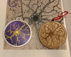 Cajal Neuroscience Holiday Ornaments 3D Printer Model