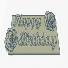 Simple Birthday Card 3D Printer Model