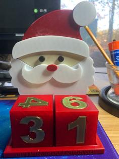 Christmas Countdown Cubes V1 3D Printer Model