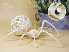 Spider Table Lamp, Wall Lamp 3D Printer Model