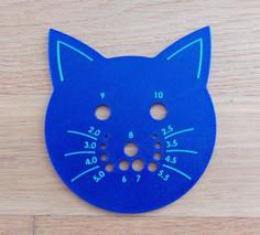 Needle Gauge Cat 3D Printer Model