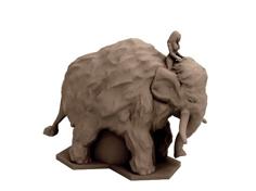 Shamanic Mammoth Rider (18mm Scale) 3D Printer Model