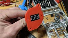 Miata NB Temp Gauge Adapter(for Digital Segment LED) 3D Printer Model