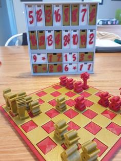 Christmas Advent Calendar Chess 3D Printer Model