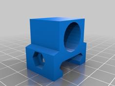 Tiny Flashlight Holder Picatinny Rail 3D Printer Model