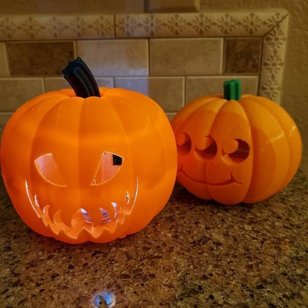 Jack O Lantern With Snap On Faces 2020 Version 3d Printer Model Free 