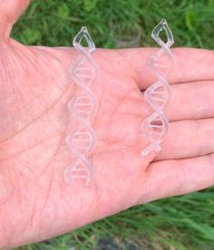 DNA Helix Earring 3D Printer Model