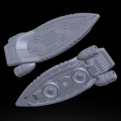 Scifi Hover Board 1 3D Printer Model