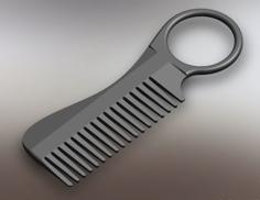 Mustache Comb 3D Printer Model