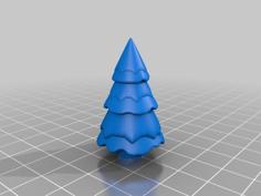 Snow-covered Fir Tree 3D Printer Model