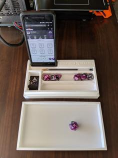 D&D Dice Box And Rolling Tray 3D Printer Model