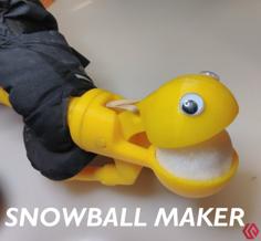 Snowball Making Device 3D Printer Model