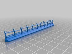 Stone Wall With Rail Fence 3D Printer Model