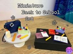 Miniature Back To School Set 3D Printer Model