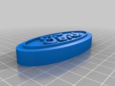 FORD Tractor Dealer Sign 3D Printer Model